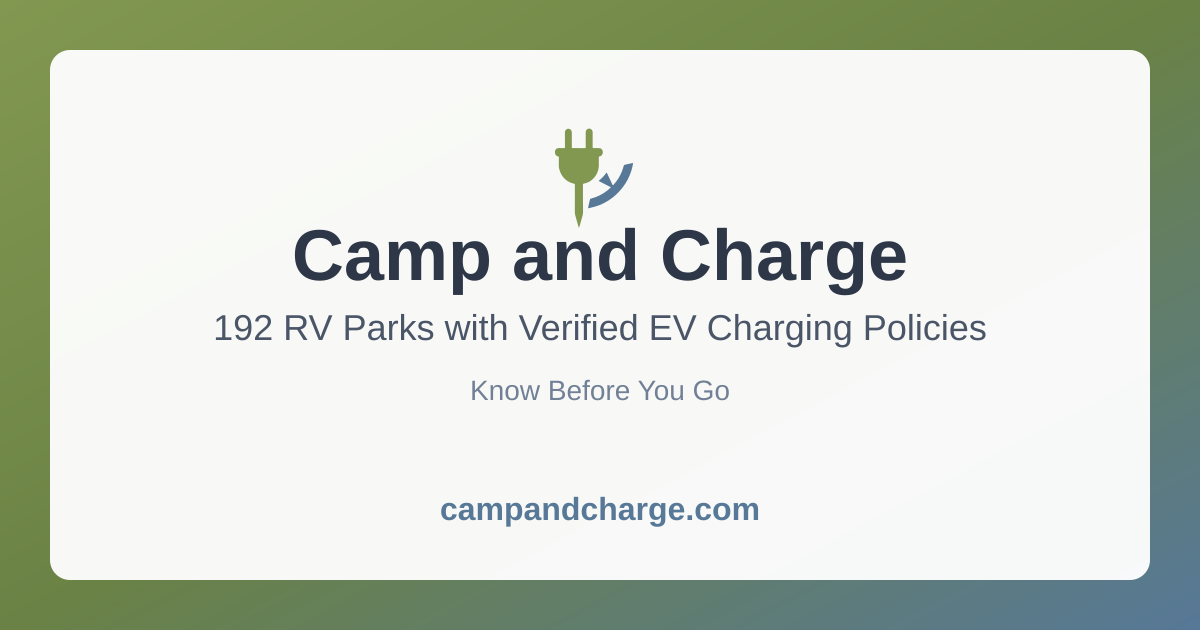 Can You Plug an EV Into an RV Outlet? | Camp and Charge