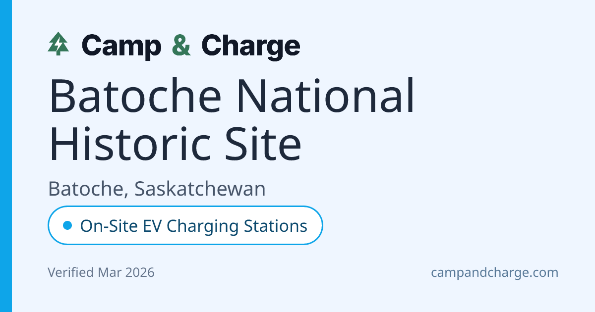 Batoche National Historic Site - EV Charging Stations Available in ...